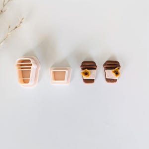Cafe Coffee Cup Clay Earring Cutter, Fall Clay Earring Cutter, Coffee Cup Clay Cutters, Clay Earring Cutters, Clay Jewelry Cutter