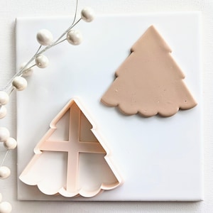 Christmas Tree Cookie Cutter, Christmas Tree Clay Cutter, Fondant Cutter, 3D Printed Cutter, Polymer Clay Cutter