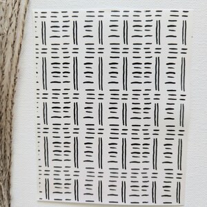 May include: Black and white geometric pattern with thin lines forming a grid. The pattern is repeated throughout the image.