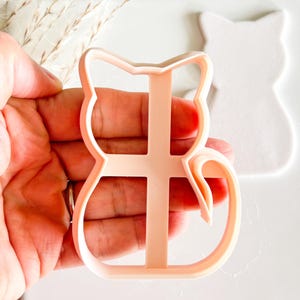 Kitty Cat Cookie Cutter, Cat Clay Cutter, Large Clay Cutter, Polymer Clay Cutter, Fondant Cutter, Kitty Cat Clay Cutter image 3