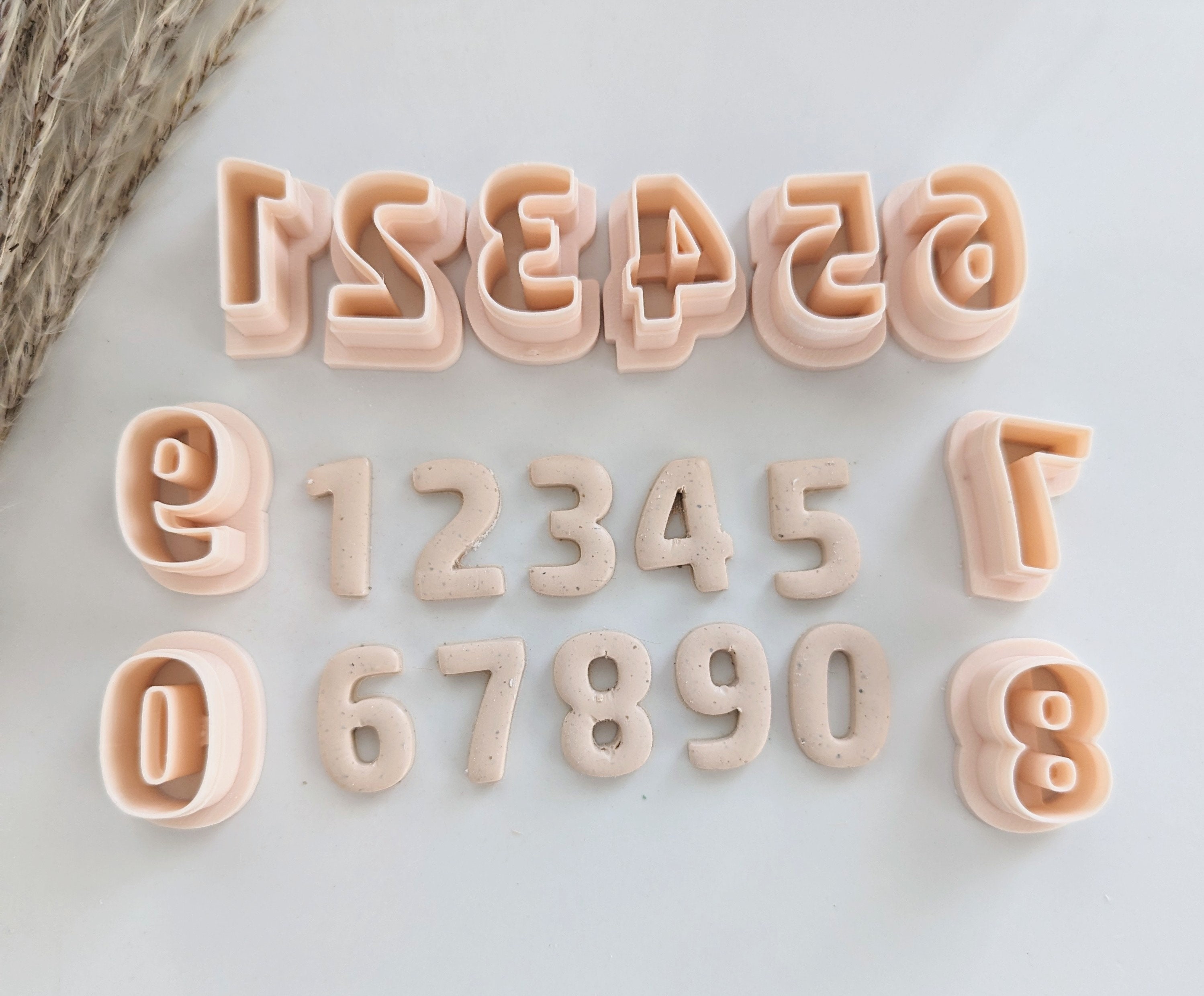 Number Cutters, Small Number Cutters, Number Earring Cutters for ...