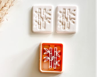 Mahjong Tile Bamboo Imprint Polymer Clay Earring Cutter,  Mahjong Clay Charm Cutter, Pendant Jewelry Making Tool