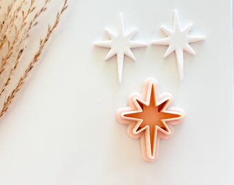 Bethlehem Christmas Star Clay Cutter, Christmas Star Ornament Cutter, Large Ornament Clay Cutter, 3D Printed Cutter, Polymer Clay Cutter