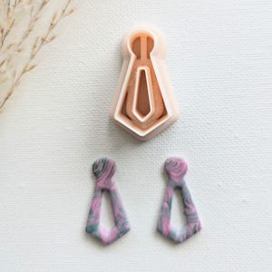 Keyhole Cutout Earring Cutter, Clay Pendant Cutter, 3D Printed Clay Cutter, Polymer Clay Cutter, Clay Jewelry Cutter