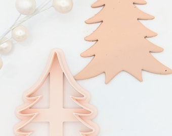 Christmas Tree Cookie Cutter, Christmas Tree Cutter with Snowballs, Large Clay Cutter, 3D Printed Cutter, Polymer Clay Cutter