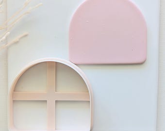 Wide Arch Plaque Cookie Cutter, Large Clay Cutter, Wide Arch Cutter, 3D Printed Cutter, Polymer Clay Cutter