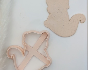 Squirrel Cookie Cutter, Spring Cookie Cutter, Large Clay Cutter, Polymer Clay Cutter, Fondant Cutter, 3 D Printed Clay Cutter