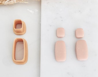 Organic B Polymer Clay Earring Cutter Set, Dangle Clay Earring Cutter , Polymer Clay Cutters, Clay Jewelry Cutters, Trendy earring Cutters