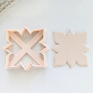 Layered Flower Cookie Cutter, Flower Cookie Cutter, Large Clay Cutter, Polymer Clay Cutter, Fondant Cutter, 3 D Printed Clay Cutter