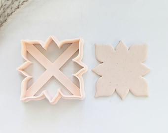 Layered Flower Cookie Cutter, Flower Cookie Cutter, Large Clay Cutter, Polymer Clay Cutter, Fondant Cutter, 3 D Printed Clay Cutter