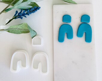 Organic Arch A Clay Earring Cutter Set, Dangle Clay Earring Cutter , Polymer Clay Cutters, Clay Jewelry Cutters, Trendy earring Cutters