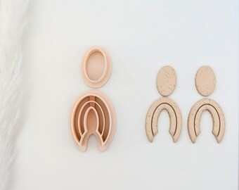 Boho Arch Combo Earring Cutter, Clay Earring Cutter , Polymer Clay Cutters, Clay Jewelry Cutters, Trendy Earring Cutters
