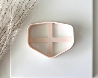 Shield Shaped Cookie Cutter, Plaque Shaped Cookie Cutter, Large Clay Cutter, Fondant Cutter