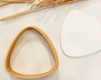Rounded Triangle Cookie Cutter, Trendy Triangle Cookie Cutter, Large Clay Cutter, Pastry Cutter, Fondant Cutter, 3D Printed Cookie Cutter