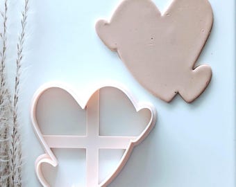 Triple Heart Cookie Cutter, Heart Polymer Clay Cutter, Valentine  Cookie Cutter, Valentine Heart Cutter, 3D Printed Cutter