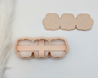 Clover Cookie Cutter, Triple Shamrock Cookie Cutter, 3D Printed Cookie or Clay Cutter, Polymer Clay Cutter, St. Patrick's Day Cookie Cutter