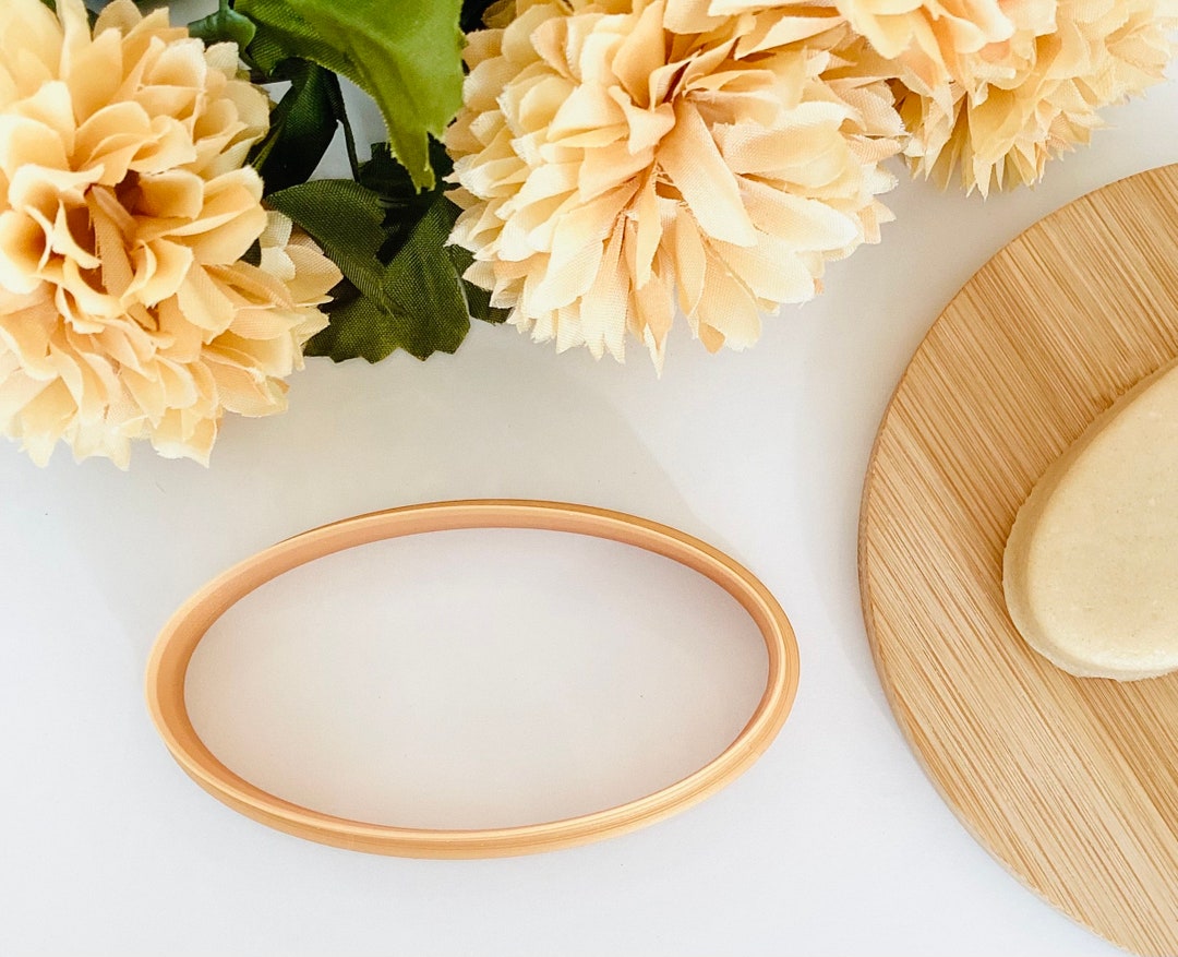 Oval Cookie Cutter Large Cookie or Clay Cutter Oval Frame Etsy