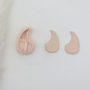 Teardrop Wedge Clay Earring Cutter, Funky Clay Earring Cutter , Polymer Clay Cutters, Clay Jewelry Cutters, Trendy earring Cutters