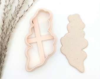Spring Blossoms Cookie Cutter, Floral Plaque Cookie Cutter, Large Clay Cutter, Polymer Clay Cutter, Fondant Cutter, 3 D Printed Clay Cutter