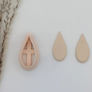 Skinny Teardrop Earring Cutter, Teardrop Clay Earring Cutter , Polymer Clay Cutters, Clay Jewelry Cutters, Trendy earring Cutters