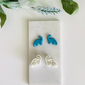 Dinosaur Earring Cutter, Brontosaurus Earring Clay Cutter, Trendy Clay Cutter, Polymer Clay Cutter, 3D Printed Cutter