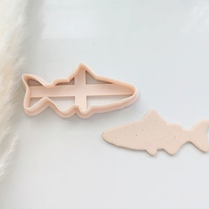 Trout Cookie Cutter, Fish Cookie Cutter, Large Clay Cutter, Polymer Clay Cutter, Fondant Cutter, 3D Printed Cutter