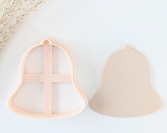 Christmas Bell Cookie Cutter, Holiday Cookie Cutter, Large Clay Cutter, Polymer Clay Cutter, 3D Printed Cutter, Large Clay Cutter