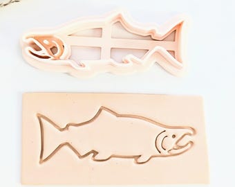 Salmon Fish Impression Stamp for Polymer, Earthenware & Air Dry Clay