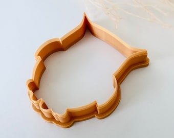 Mrs. Owl Cookie Cutter, Owl Clay Cutter, Polymer Clay Cutter, Large Clay Cutter, Fondant Cutter, 3D Printed Cutter