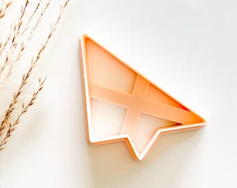 Paper Airplane Cookie Cutter, Large Airplane Clay Cutter, Children Cookie Cutter, 3D Printed Cutter, Polymer Clay Cutter