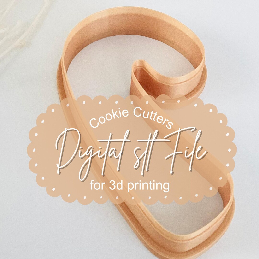 Candy Cane Cookie Cutter Digital STL File for 3D Printing - Etsy