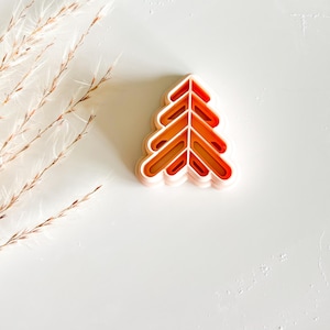Christmas Tree Geometric Imprint Earring Cutter, Christmas Clay Earring Cutter, 3D Printed Cutter, Polymer Clay Cutter, Jewelry Clay Cutter