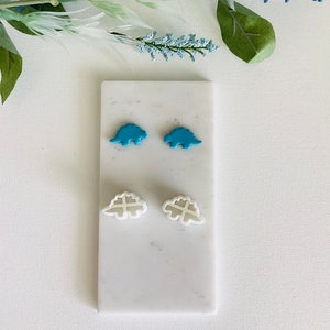 Dinosaur Earring Cutter, Stegosaurus Earring Clay Cutter, Trendy Clay Cutter, Polymer Clay Cutter, 3D Printed Cutter