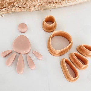 Boho Clay earring cutters, Dangle Clay Earring Cutter for polymer clay, Clay cutters for earrings, Clay Earring Set