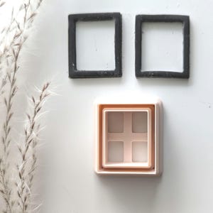 Square Rectangle Cutout Earring Cutter, Rectangle Clay Earring Cutter , Polymer Clay Cutters, Clay Jewelry Cutters, Trendy Earring Cutters