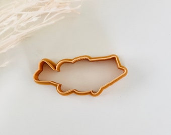 Largemouth Bass Cookie Cutter Cutter , Fish Cookie Cutter, Bass Large Clay Cutter, Polymer Clay Cutter, Fondant Cutter,