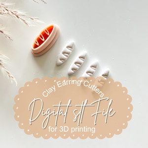 Loaf of Love Imprint Earring Cutter 1 Inch, Digital STL File for 3D Printing