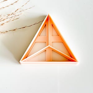 Triangle Imprint Cookie Cutter, Trendy Triangle Cookie Cutter, Large Clay Cutter, Pastry Cutter, Fondant Cutter, 3D Printed Cookie Cutter