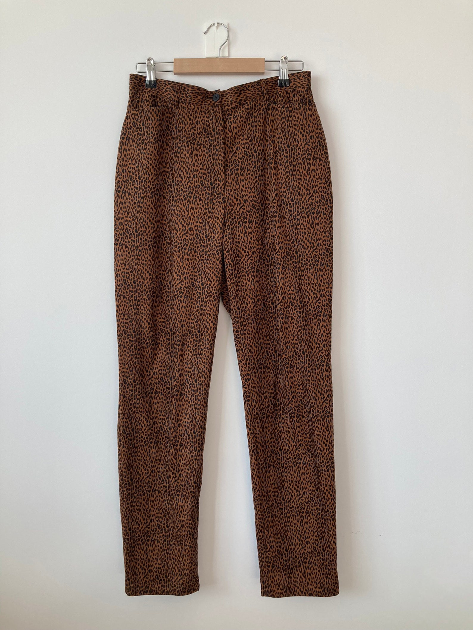 Vintage Leopard High Waist Jeans