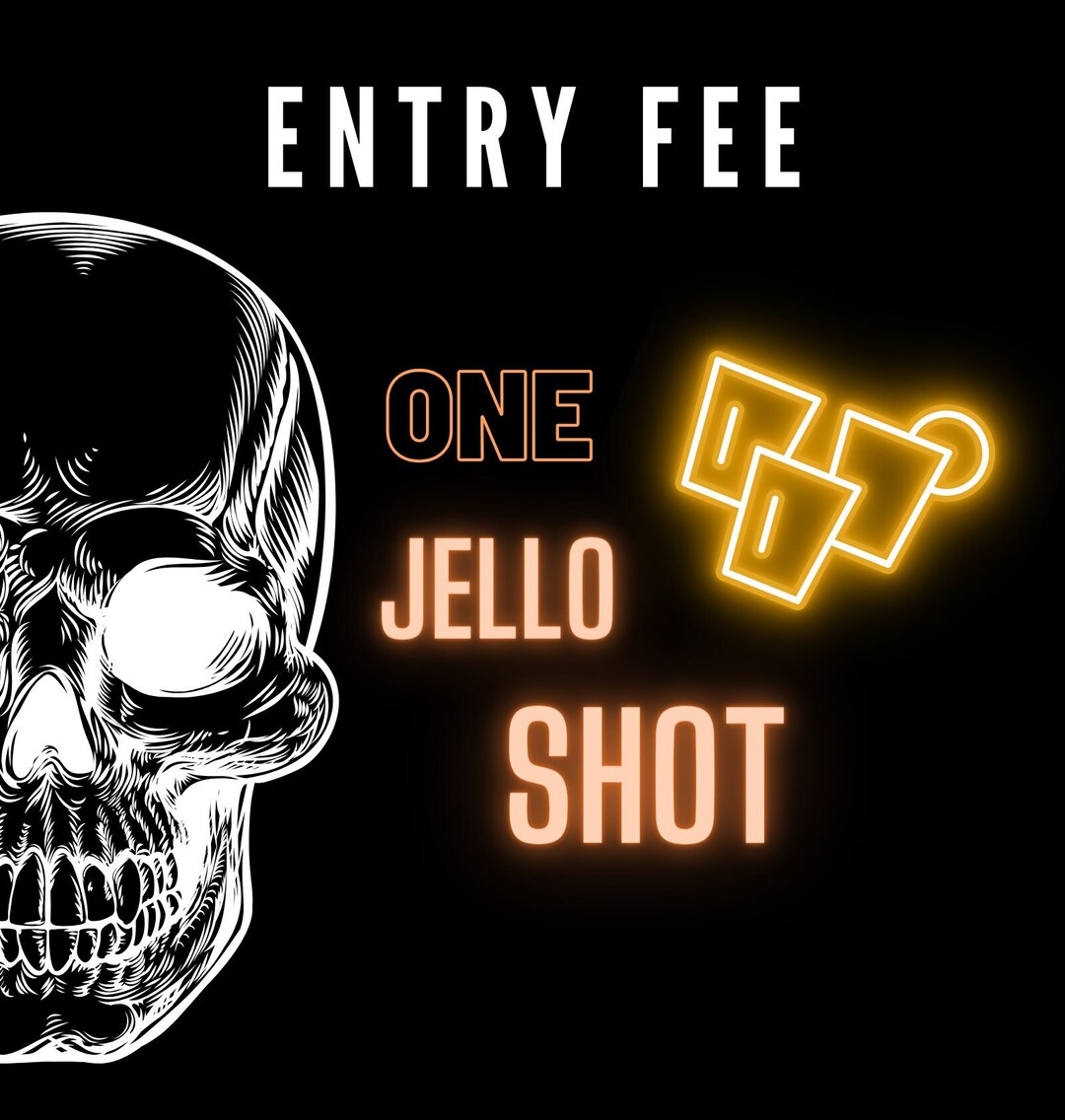 Halloween Party Shot Entry Sign - Etsy