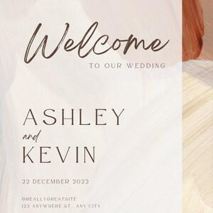 Wedding Signage Template