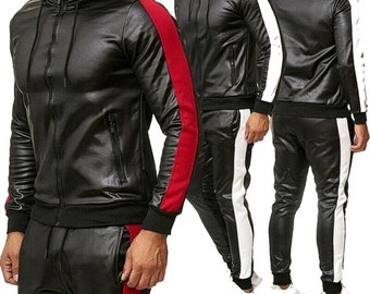 Handmade Leather tracksuits for mens