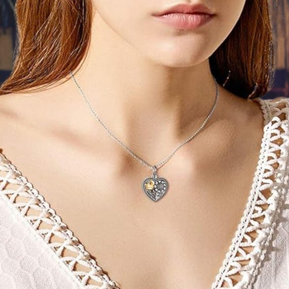 蝶 ヒマワリ ネックレス 925スターリングシルバー ハチドリネックレス デイジーフラワー ローズフラワーペンダントネックレス ファインジュエリーギフト 女性 ヒマワリ⁄トンボ⁄デイジー ティアドロップ ダングルイヤリング 925