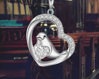 Manatee Necklace Sterling Silver Manatee Pendant Necklace for Women 925 Animal Manatee for Jewelry For Women