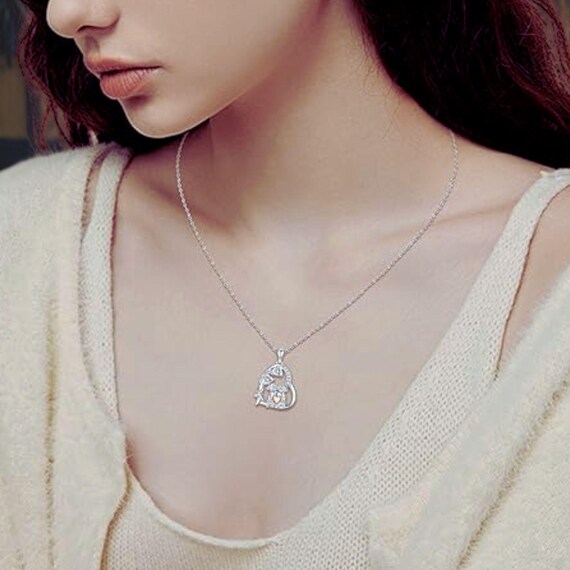 Collana con nome e iniziali personalizzate, collana in argento sterling 925 con lettere Y, gioielli da donna, regalo per compleanno/anniversario/festa della mamma per lei/mamma