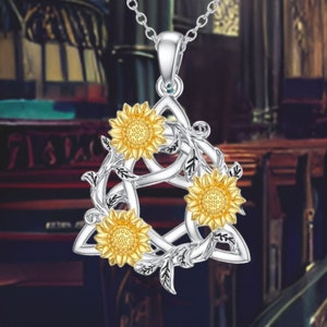 Celtic Knot Necklace 925 Sterling Silver Jewelry Good Luck Irish Triquetra Triangle Knot Jewelry For Women