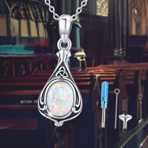 Opal Urn Necklace for Ashes Cremation Jewelry 925 Sterling Silver