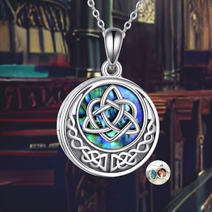 Tree of Life Locket Necklace Sterling Silver Celtic Knot Locket Necklace