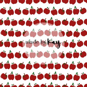 Arquivo Apple Stripes Seamless, fruta vermelha, padrão minimalista, padrão de volta às aulas, repetição do professor, padrão digital frutado de repetição contínua
