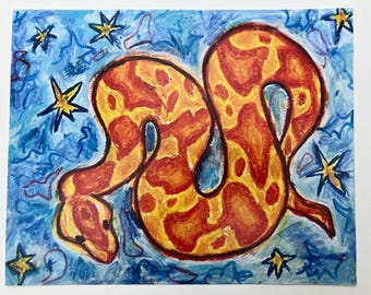 Firey Snake print
